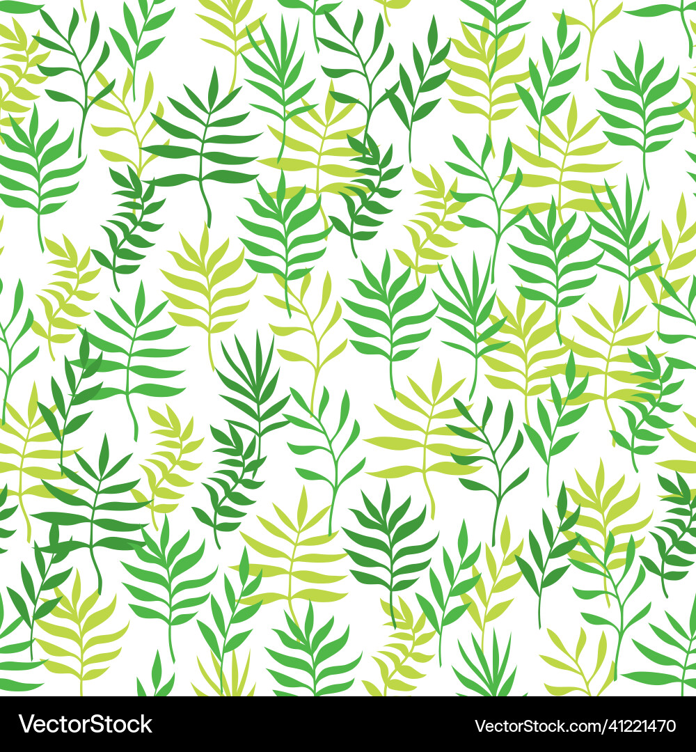 Palm branches pattern seamless Vector Image