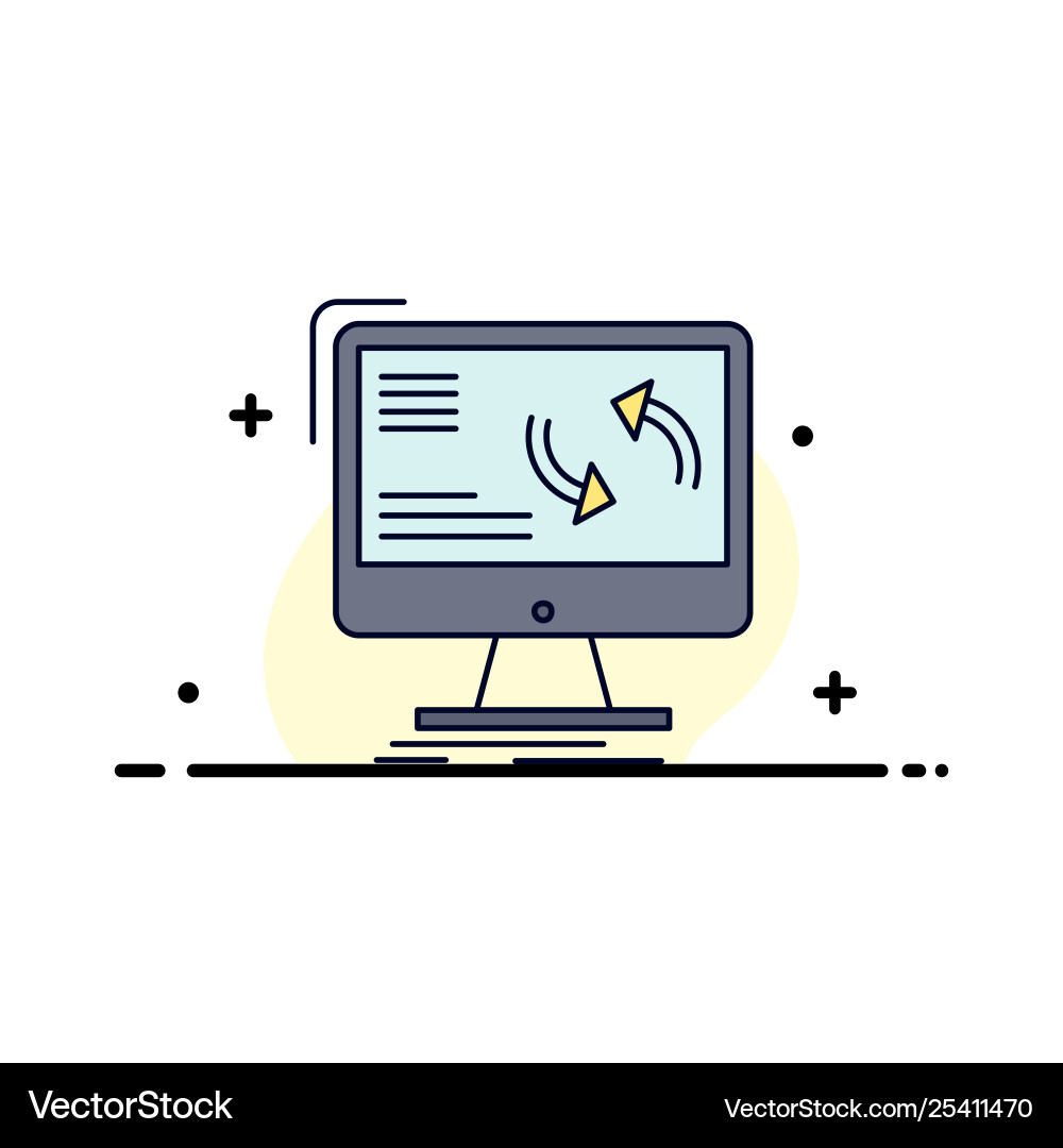 Synchronization sync information data computer Synchronization sync information data computer vector image