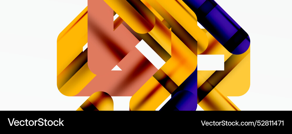 Abstract background - colorful lines composition Vector Image