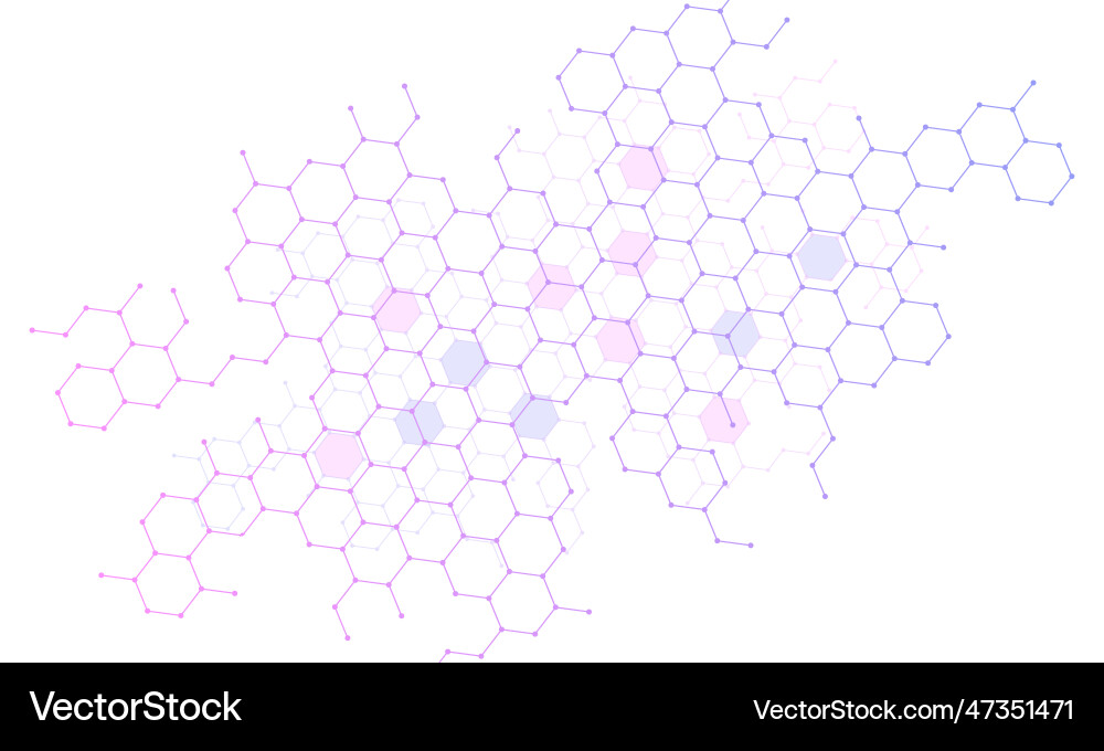 Abstract gradient connection hexagon background Abstract gradient connection hexagon background vector image