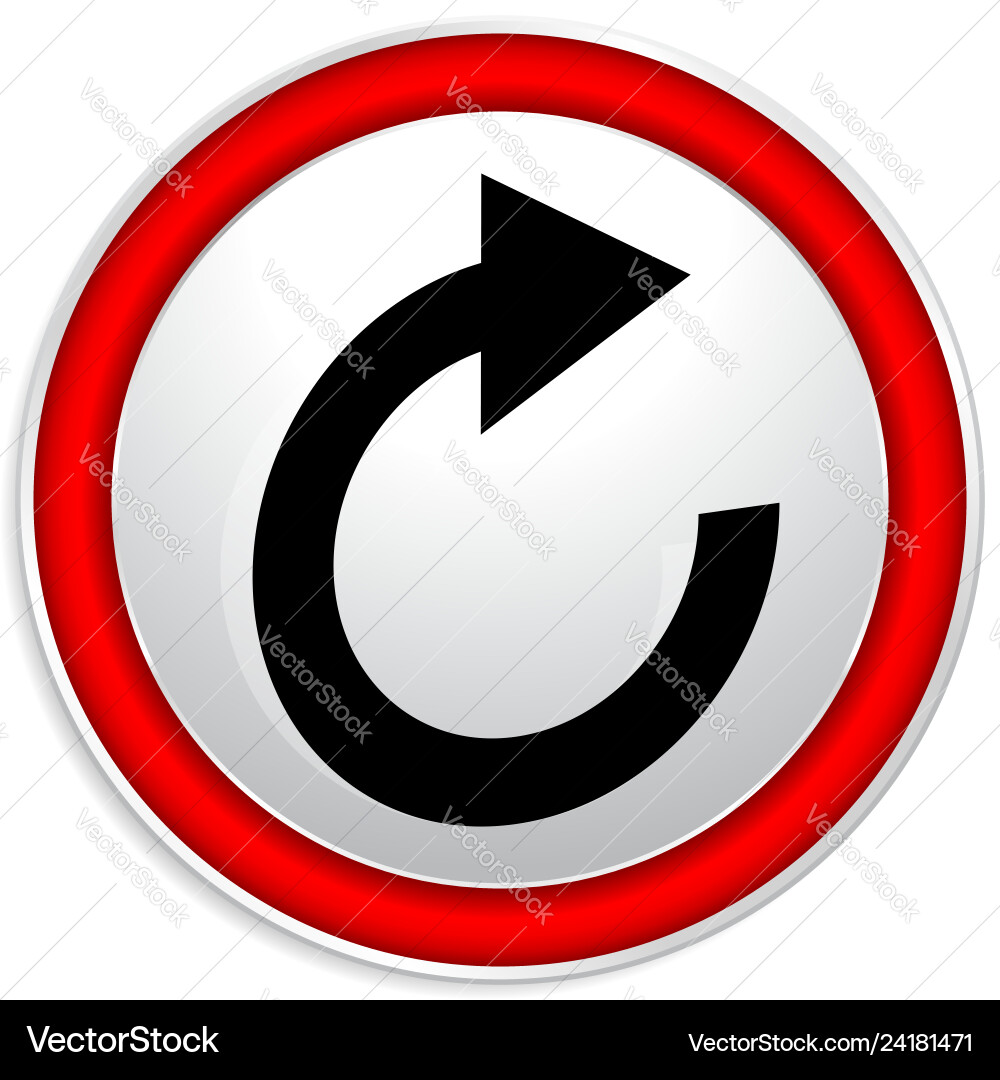 Circular arrow icon revolve rotate iteration Circular arrow icon revolve rotate iteration vector image