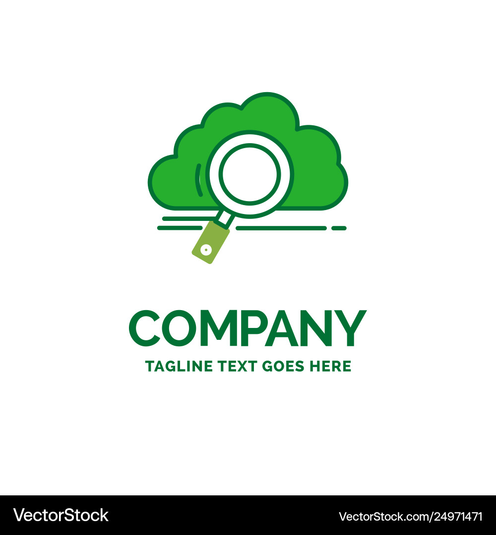 Cloud search storage technology computing flat Cloud search storage technology computing flat vector image