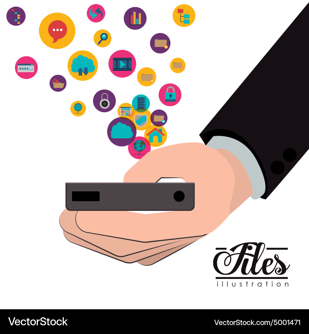 Files design vector image