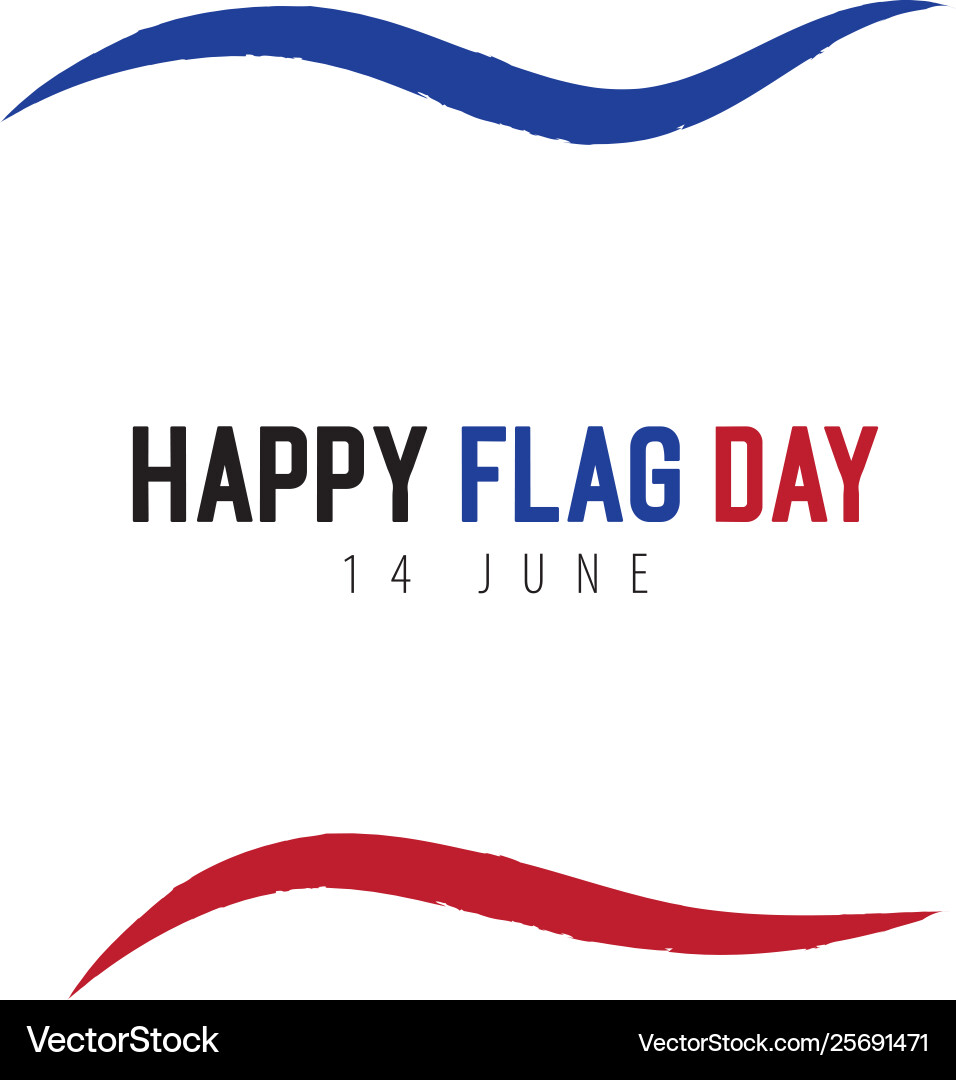 Flag day background design template Vector Image