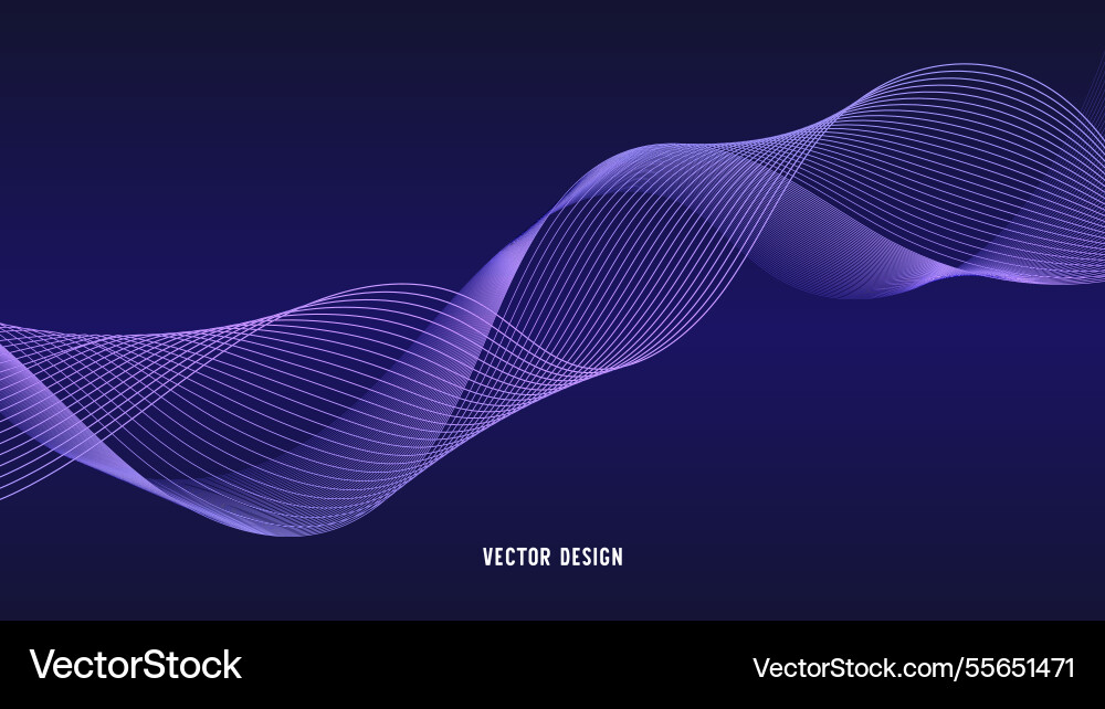 Geometric curved lines in gradient forming Geometric curved lines in gradient forming vector image