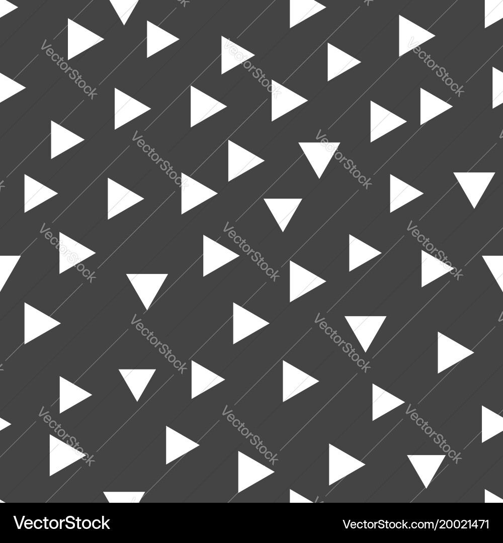 Geometric pattern with white triangles seamless vector image