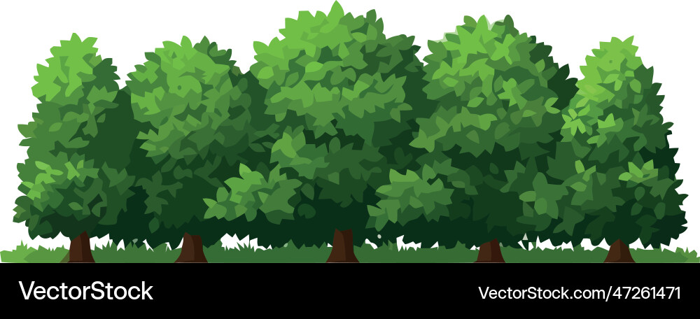 Grüne Waldlandschaft Grüne Waldlandschaft Vektorbild