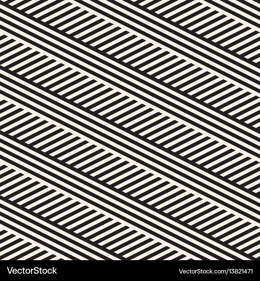 Parallel Stripes Monochrome Pattern Vector Image