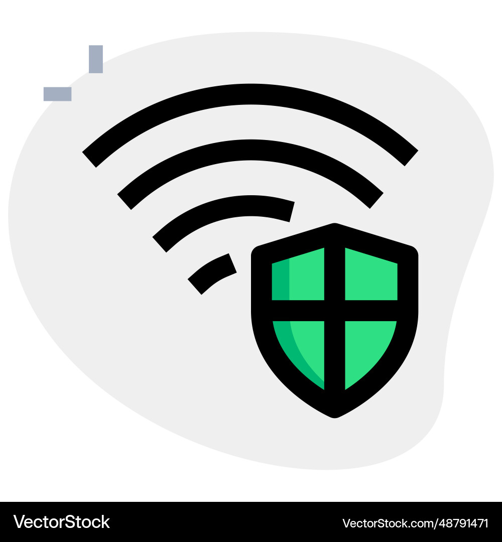 Private network for secure online access vector image