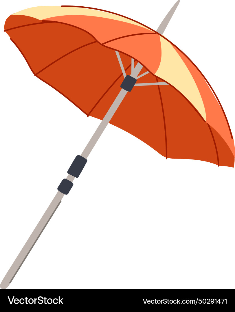 Sun beach umbrella cartoon – Royalty-Free Vector | VectorStock, image size:812x1080