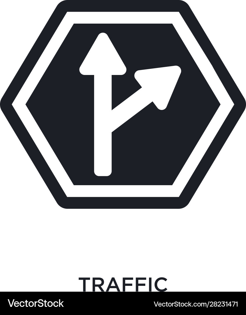 Traffic isolated icon simple element from signs Vector Image