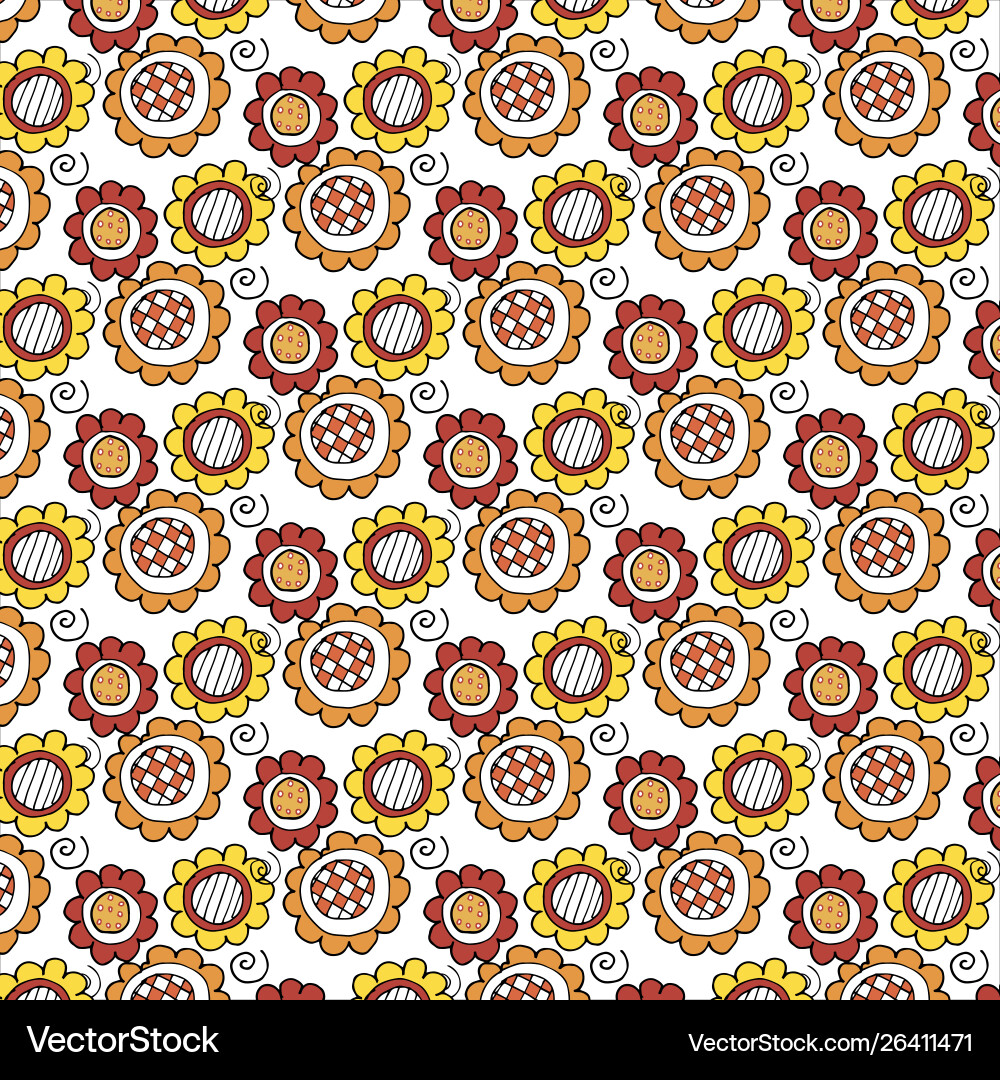Universal different seamless pattern Vector Image