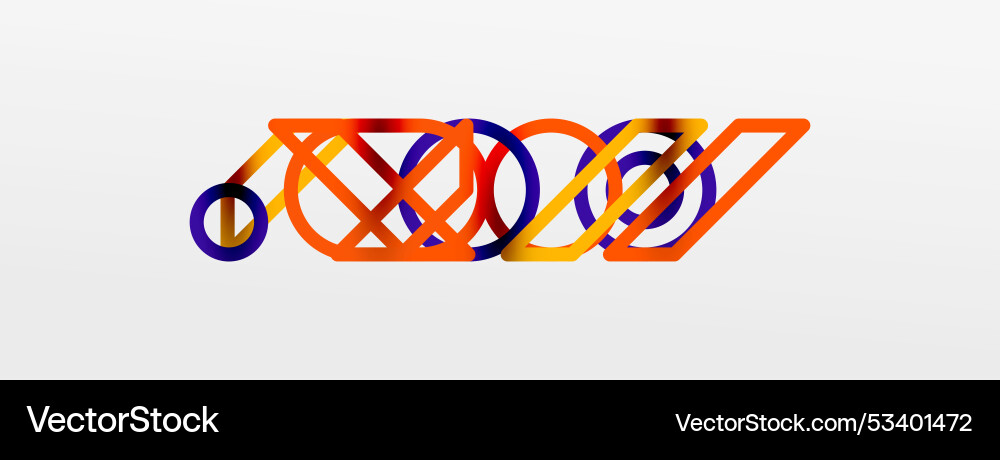 Abstract background - colorful circle lines Abstract background - colorful circle lines vector image