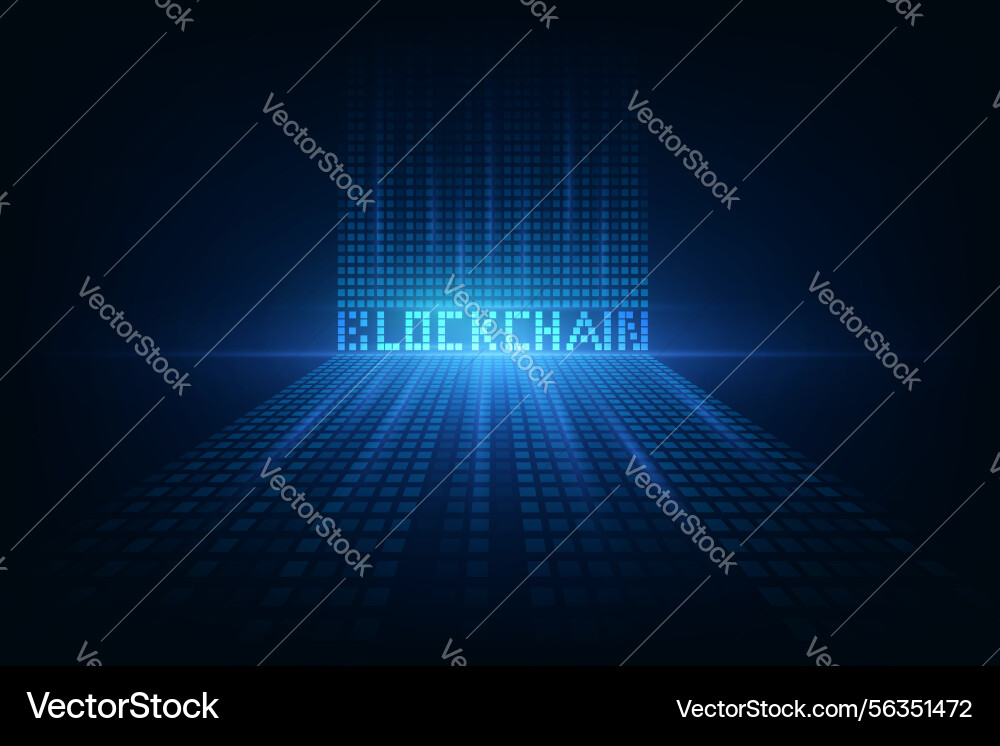 Abstract circuit networking blockchain concept Abstract circuit networking blockchain concept vector image