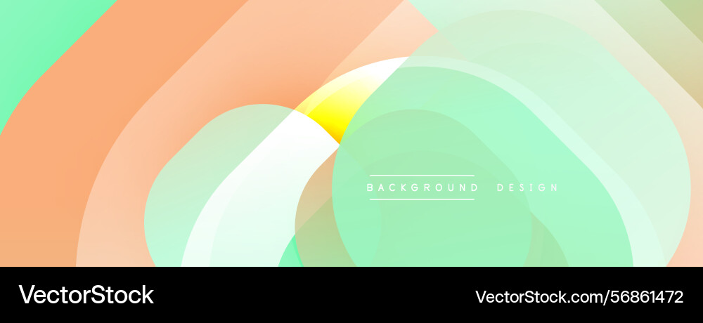 Abstract fluid shapes overlap creating soft color vector image
