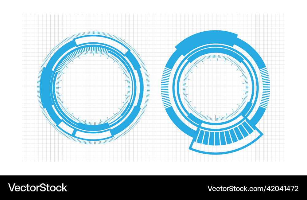 Abstract futuristic background of hud ui display Abstract futuristic background of hud ui display vector image
