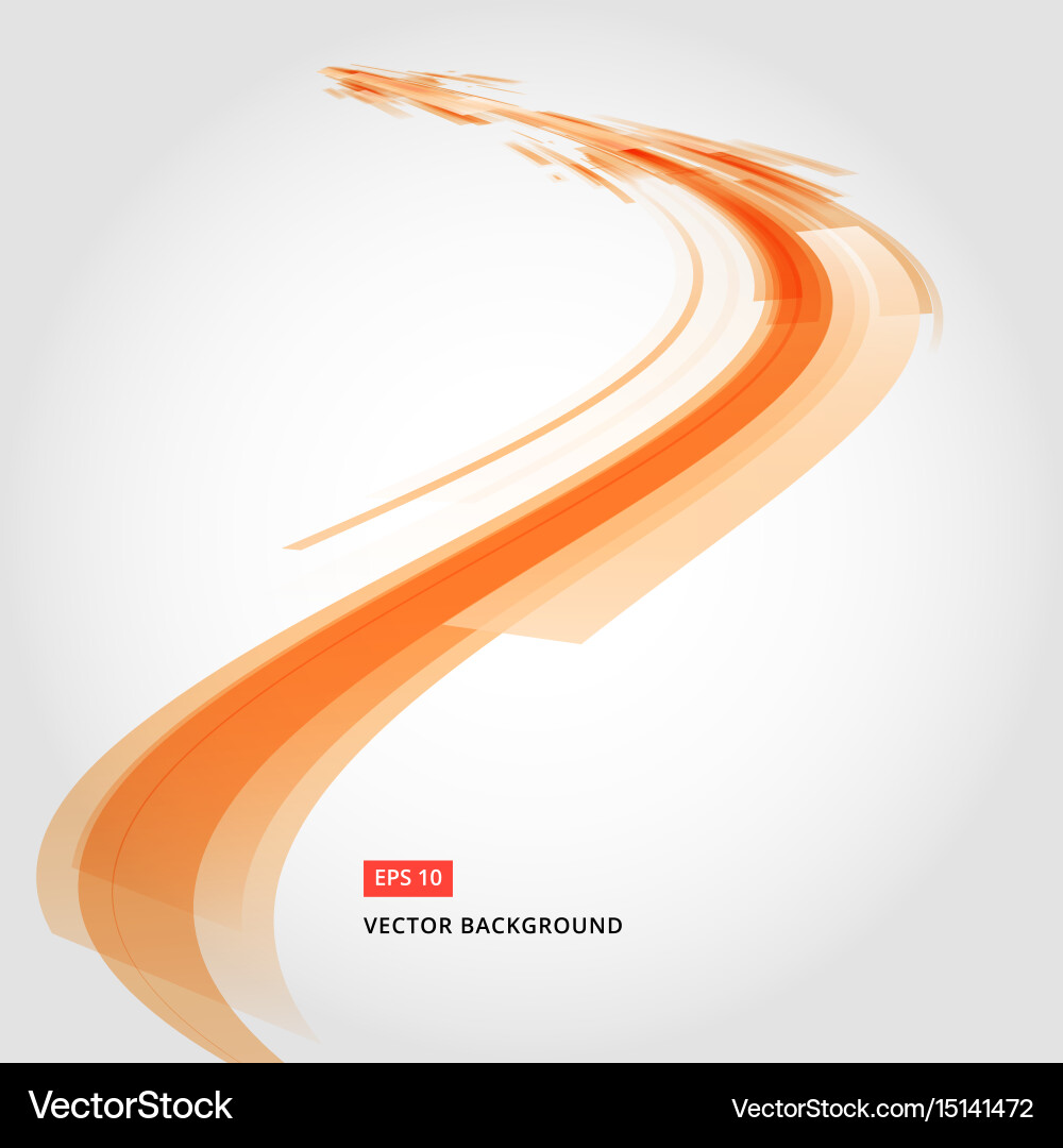 Dynamic Red and Orange Abstract Background vector image