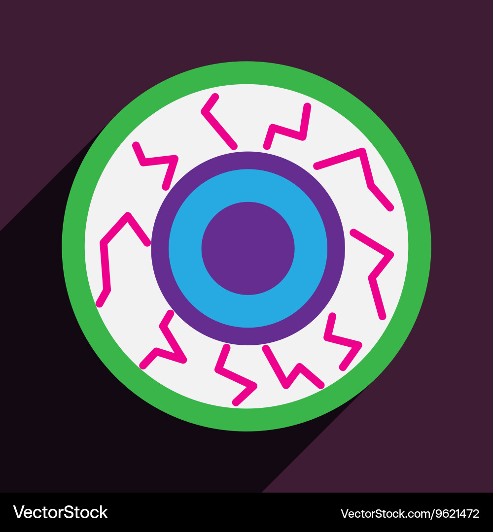 Flat with shadow icon and mobile application Vector Image
