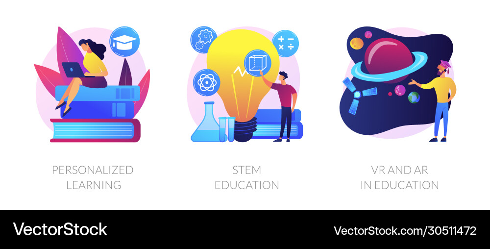 Flexible learning process concept metaphors Flexible learning process concept metaphors vector image