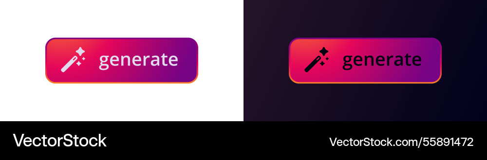 Gradientes Tastendesign mit Symbol und Text vektorbild
