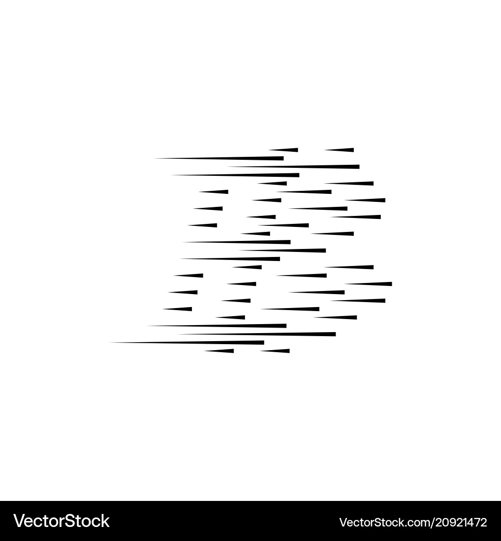 Isolated speed lines the effect of movement Isolated speed lines the effect of movement vector image