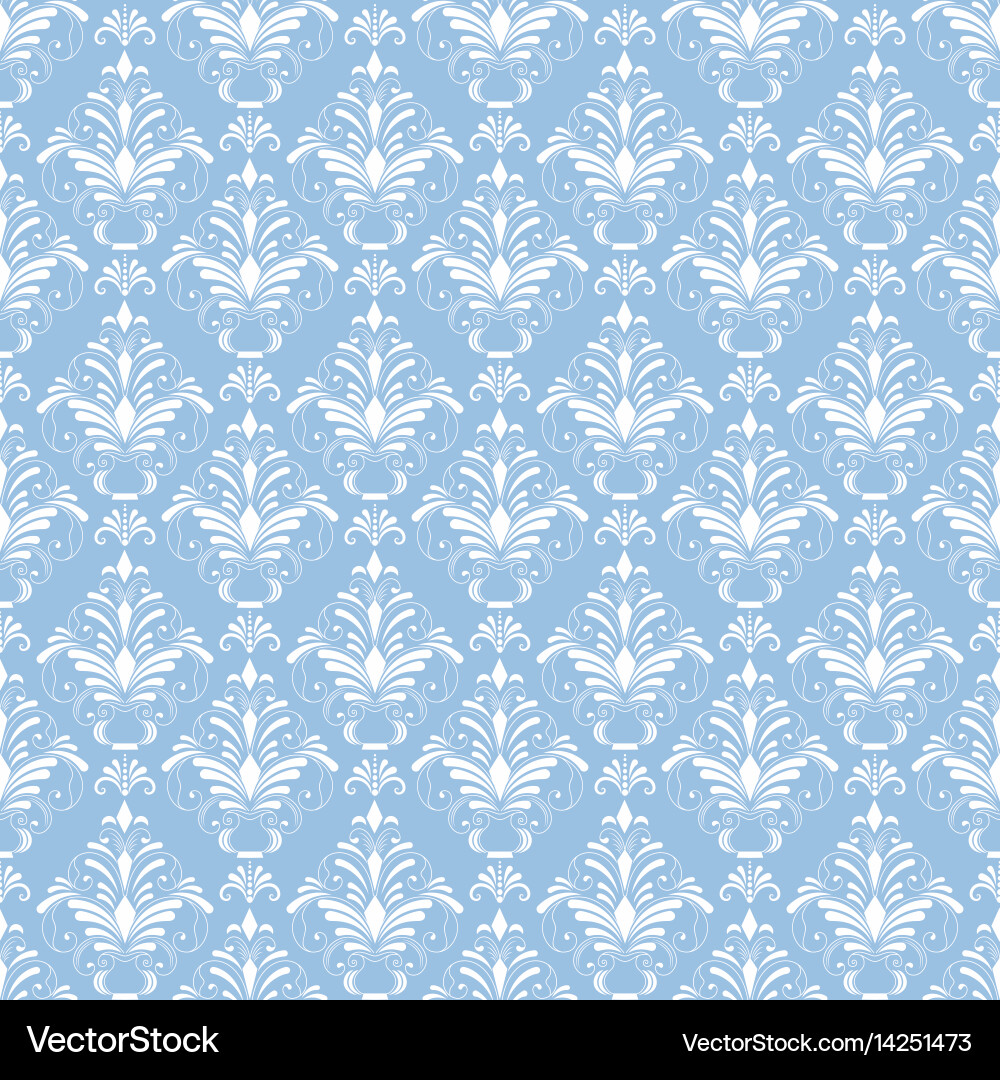Damask seamless pattern background Vector Image