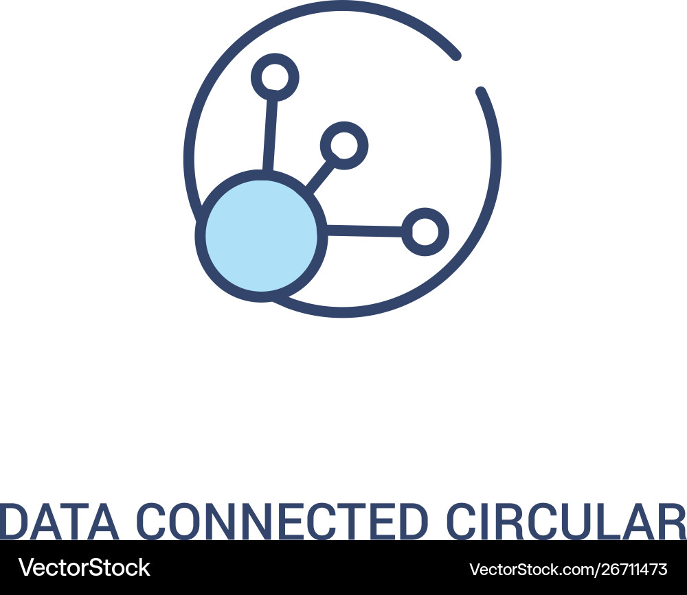 Data connected circular interface concept 2 Data connected circular interface concept 2 vector image