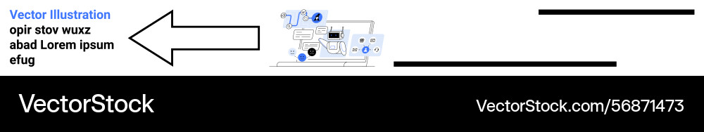 Digital workflow with arrows connecting data Digital workflow with arrows connecting data Vector Image