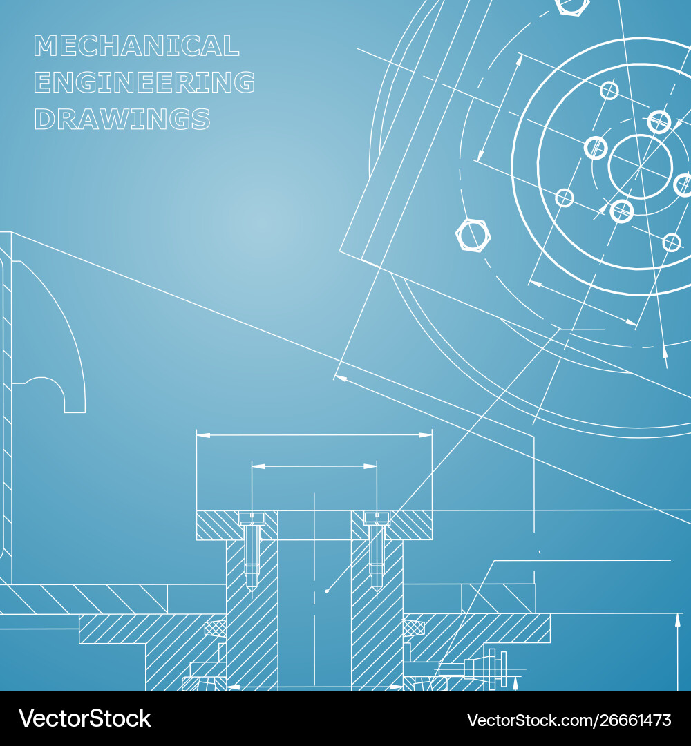 Mechanics technical design engineering style Mechanics technical design engineering style vector image