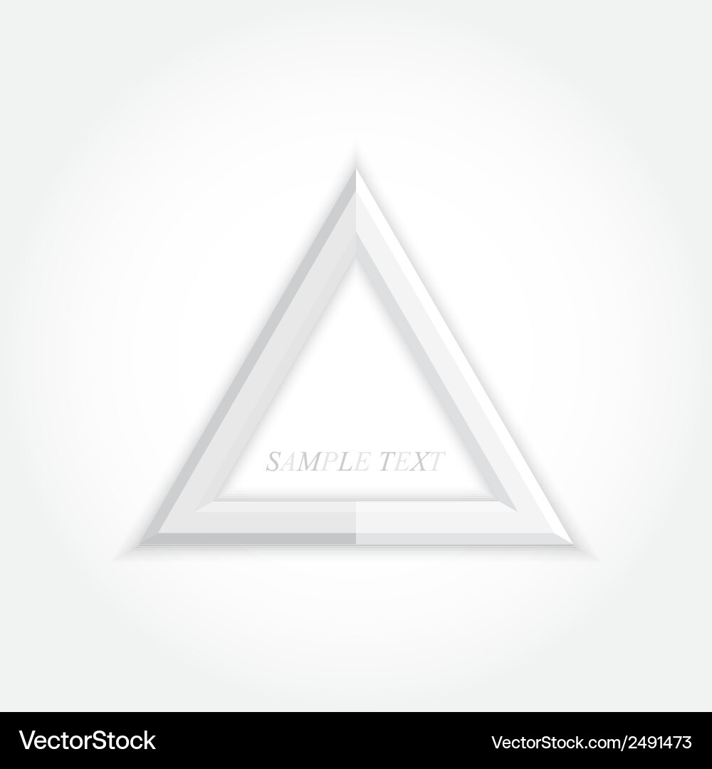 Modern 3D Abstract Triangle Background vector image