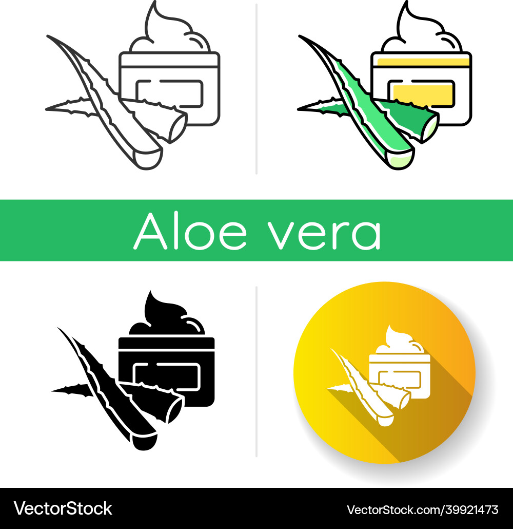 Organic cream icon aloe vera cosmetics lotion Organic cream icon aloe vera cosmetics lotion vector image