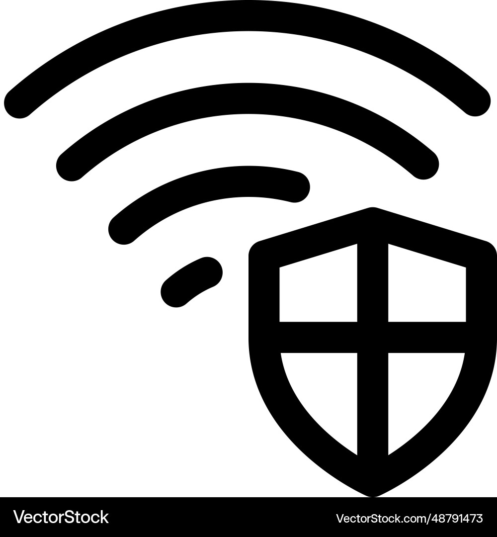 Private network for secure online access Vector Image