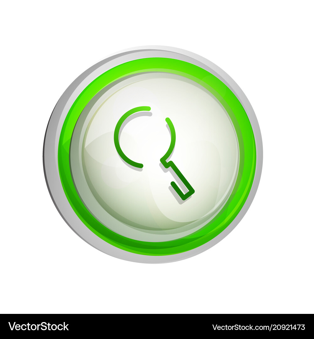 Search magnifier web button magnify icon modern Search magnifier web button magnify icon modern Vector Image