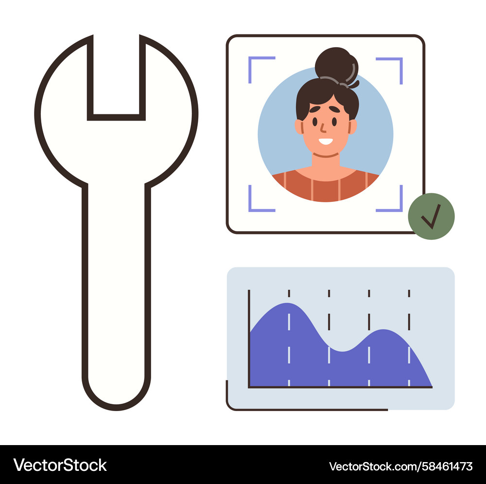 User Analytics & Selection Vector Image