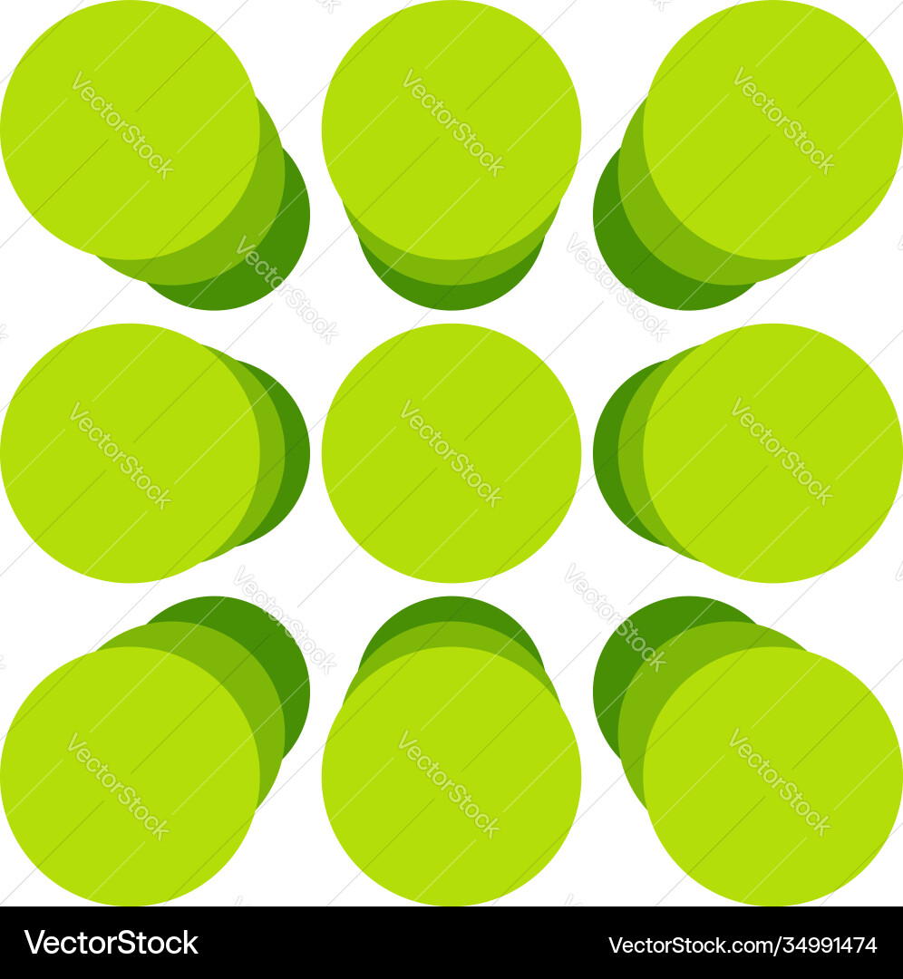 Grid mesh 3d spatial stacked tier circles Vector Image
