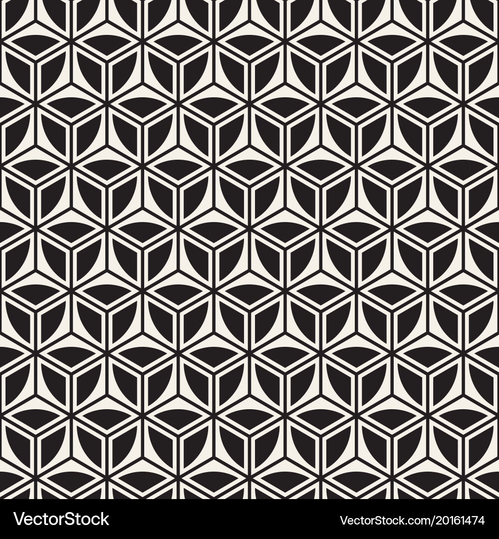 Modern Hexagonal Stripe Pattern vector image