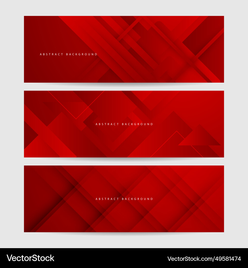 Modern red abstract web banner background Modern red abstract web banner background vector image