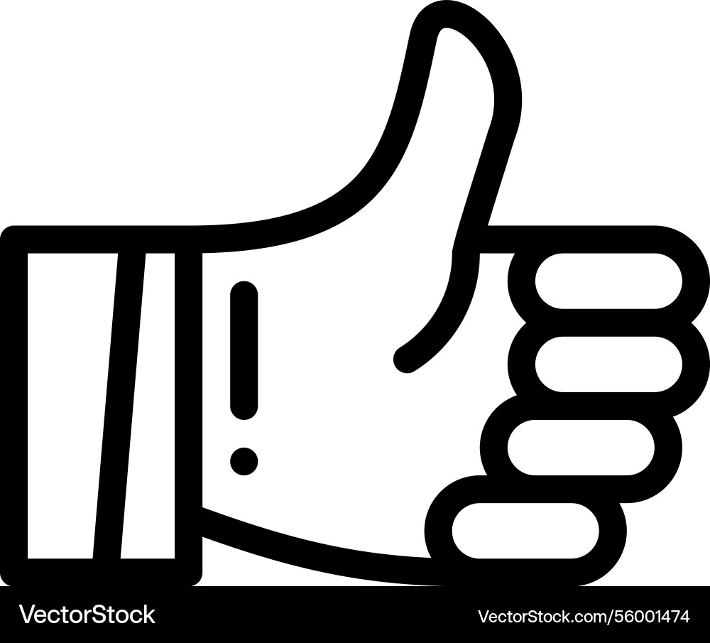 Objective icon thin linear style design isolated Vector Image