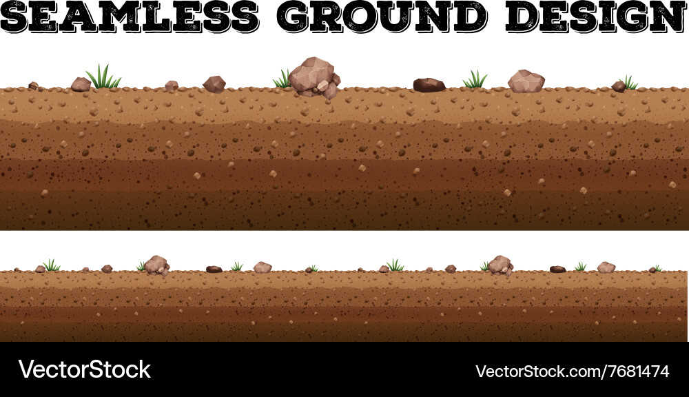 Seamless ground surface design Royalty Free Vector Image