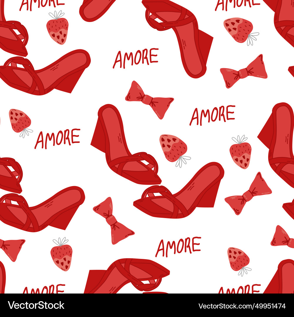 Seamless pattern of cute objects and icons Seamless pattern of cute objects and icons vector image