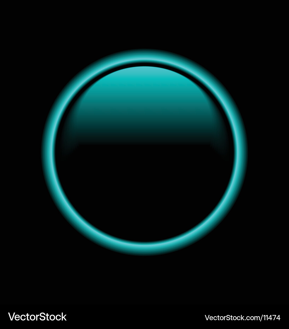 Shiny Plastic Button vector image