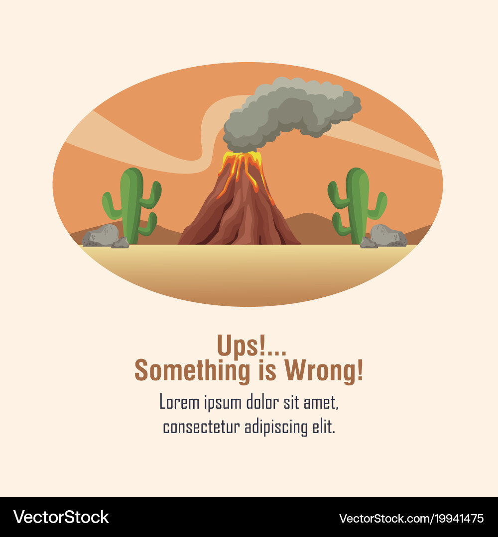 Error 404 vulcan theme Vector Image