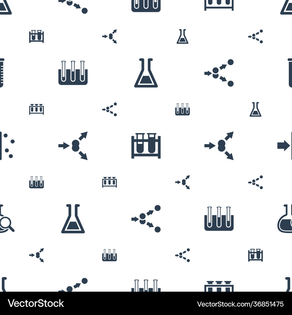 Experiment icons pattern seamless white background Experiment icons pattern seamless white background vector image