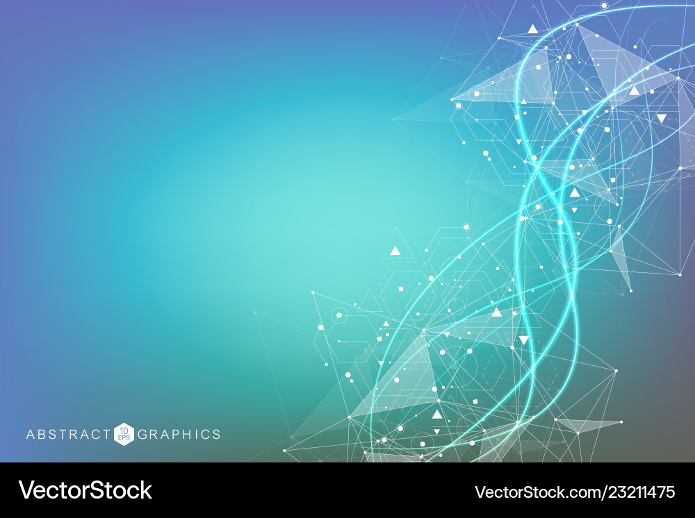 Geometric abstract background with connected line Geometric abstract background with connected line vector image