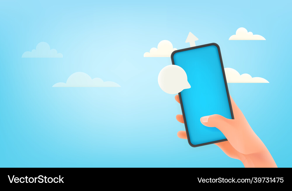 Mann mit modernem Smartphone mit leerem Bildschirm Mann mit modernem Smartphone mit leerem Bildschirm vektorbild