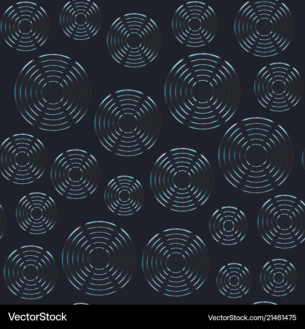 Metallic Circle Pattern vector image