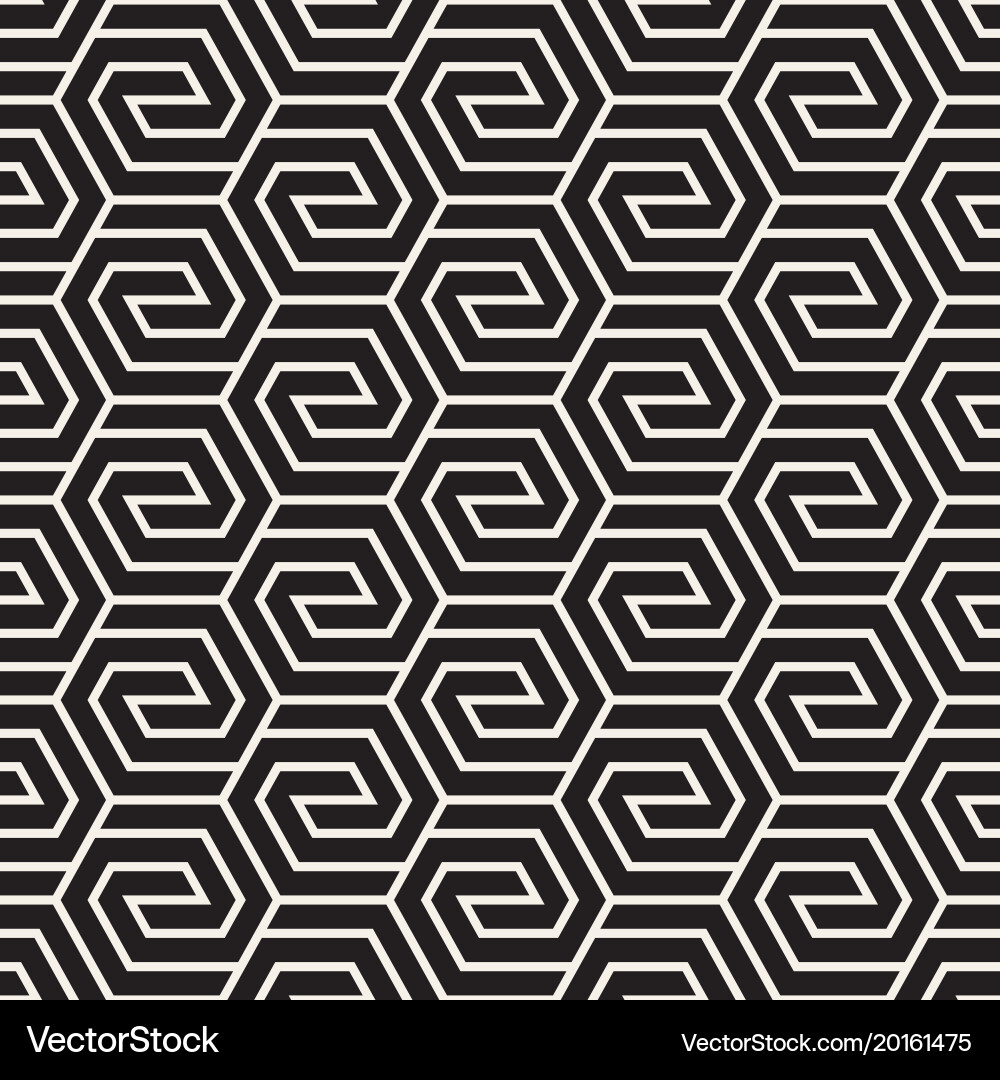 Modern Hexagonal Stripe Pattern vector image