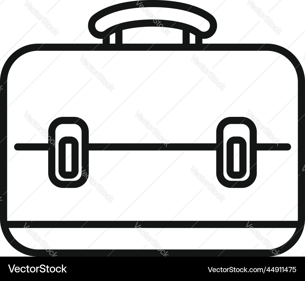 Office bag icon outline computer interface Office bag icon outline computer interface vector image