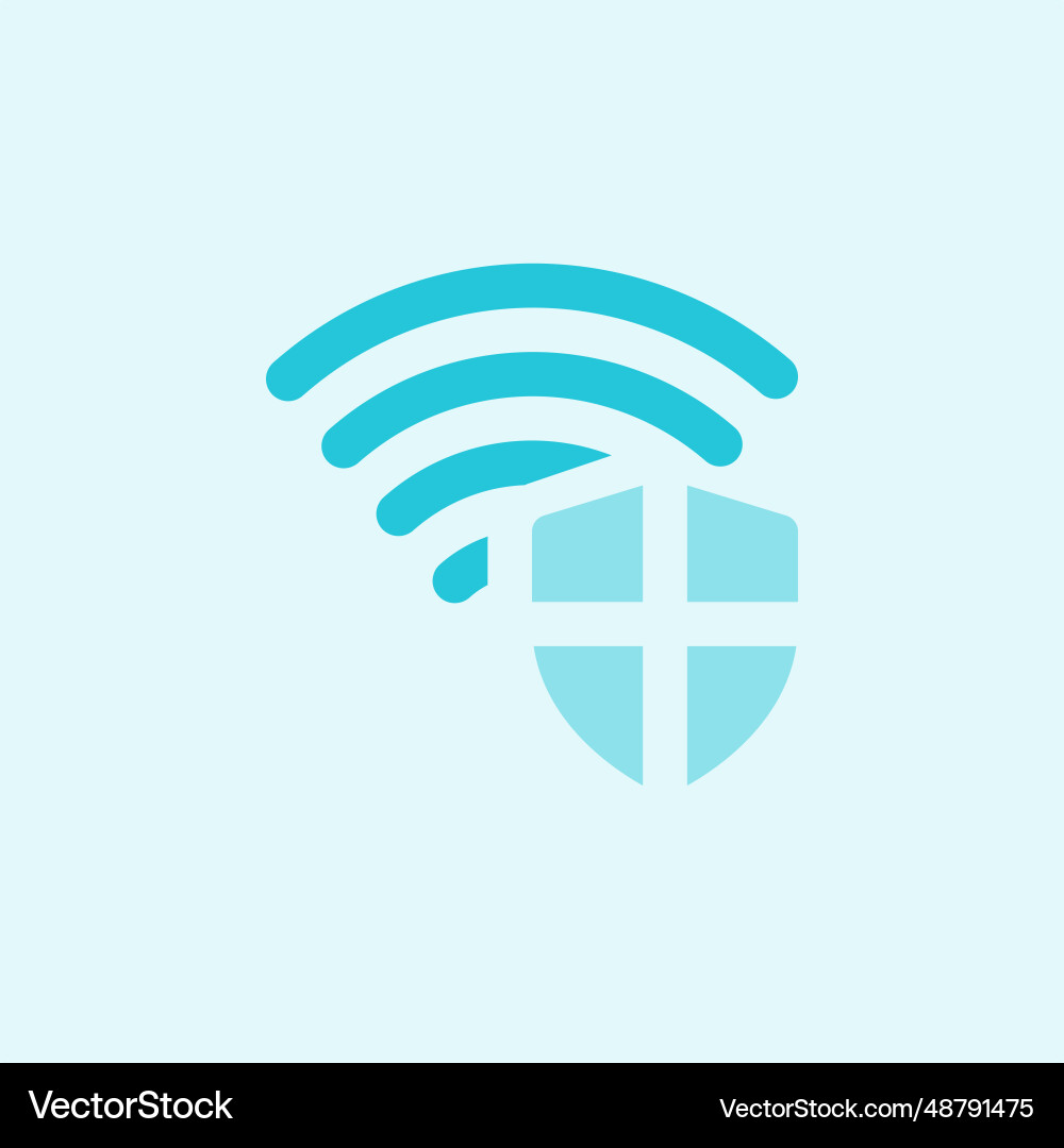 Private network for secure online access vector image
