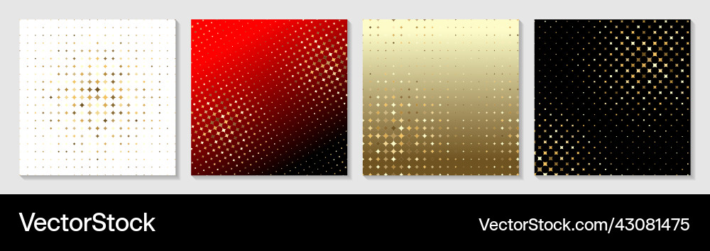 Set of abstract halftone geometric patterns Set of abstract halftone geometric patterns vector image